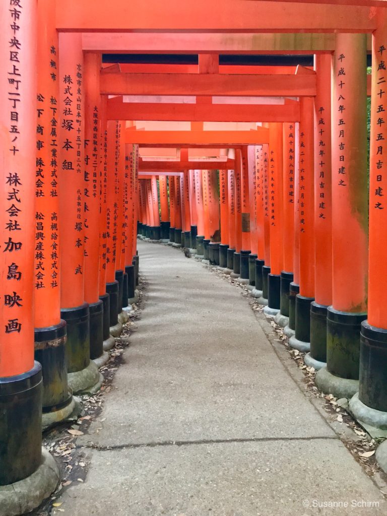 Rote Torii am Fushimi Inari-Taisha
